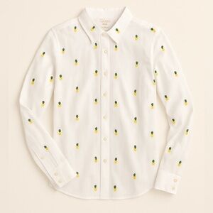 J.Crew Pineapple Button Down Blouse